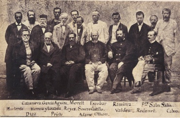 Simpatizantes de Maximiliano en Querétaro. Aubert 1867 